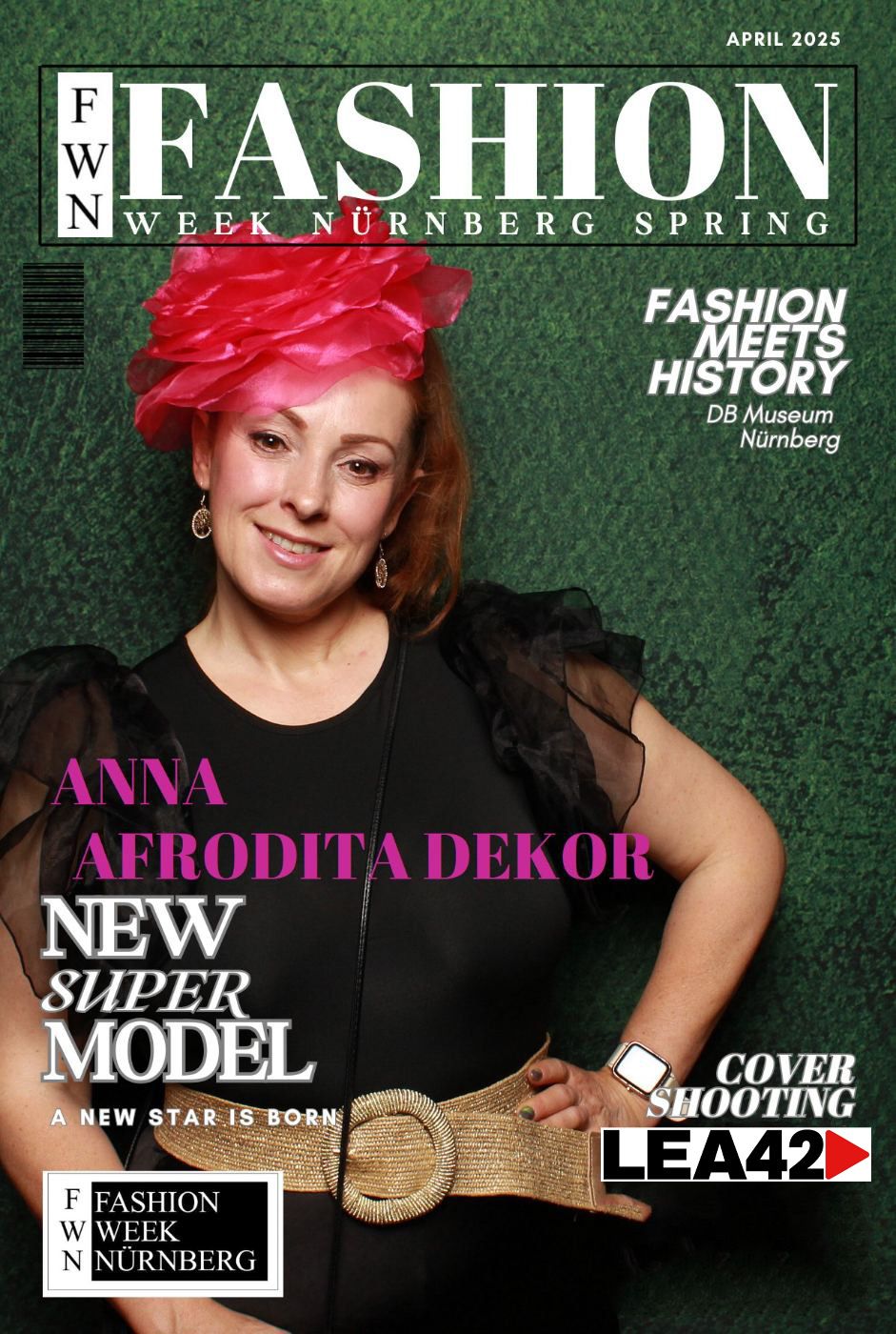 Fashion Week Nürnberg Cover Shooting Anna Magazin Cover Sofortdruck